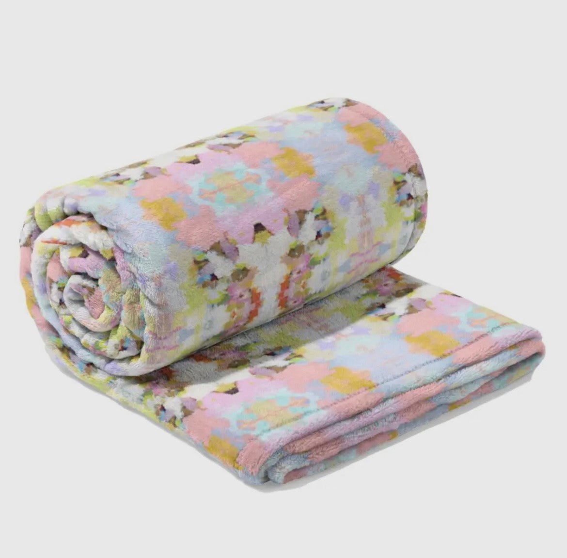 Laura Park - Brooks Avenue Pink Fleece Blanket